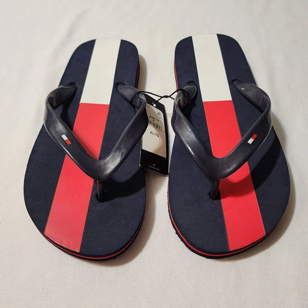 Tommy Hilfiger Boys Flip Flop Flag Sandals Size‎ XL